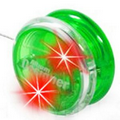 Light Up Yoyo - Translucent Green - Red LED